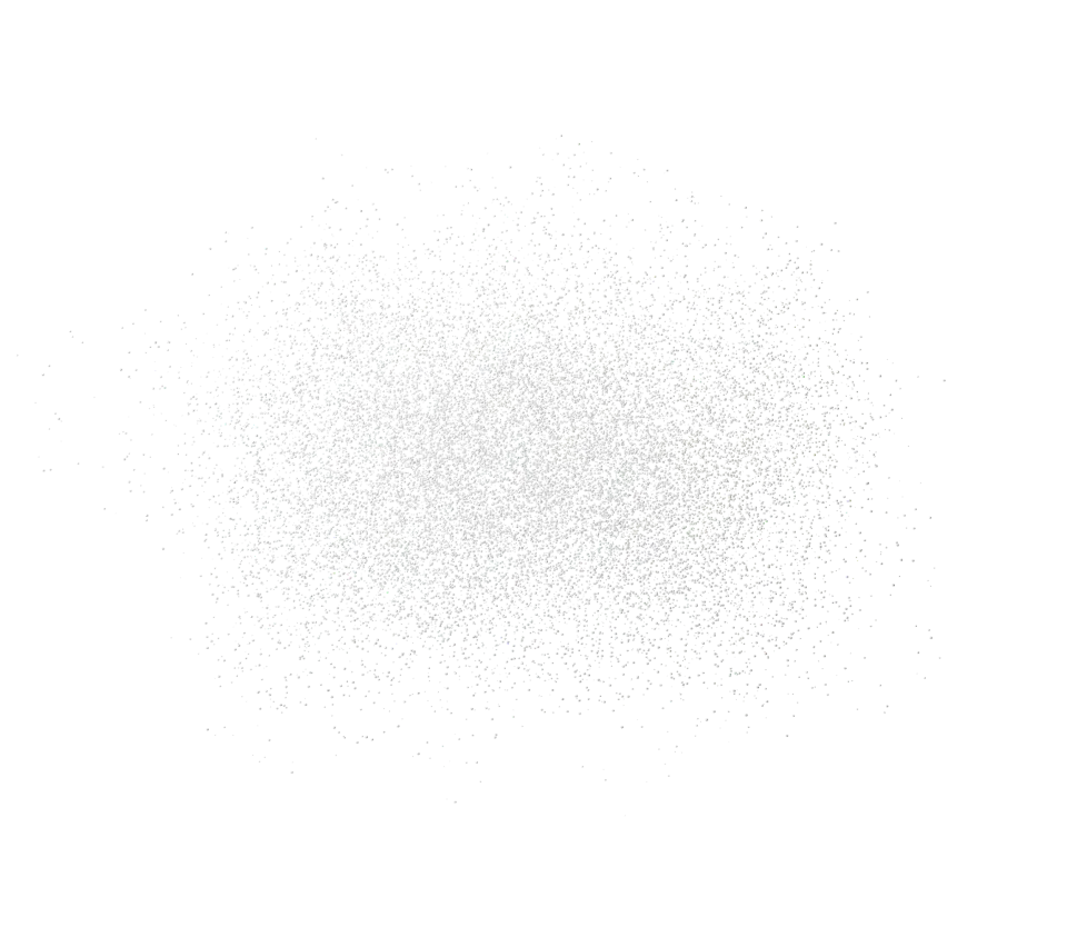 Suspended cloud of fine peptide particles